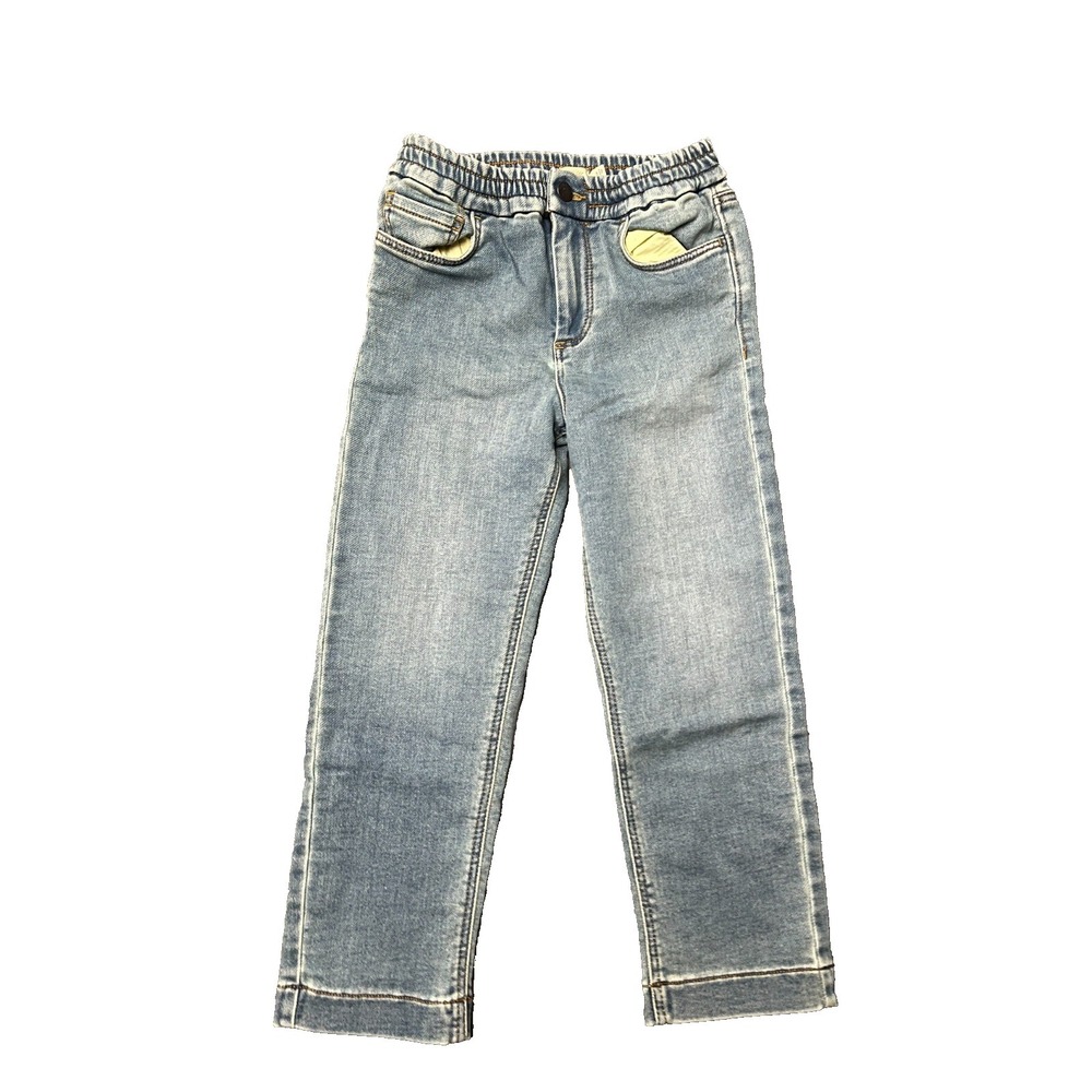 Faherty Eastern Shore Stretch Terry Jeans Kids Size 5 Blue 5 Pocket Design NWOT‎